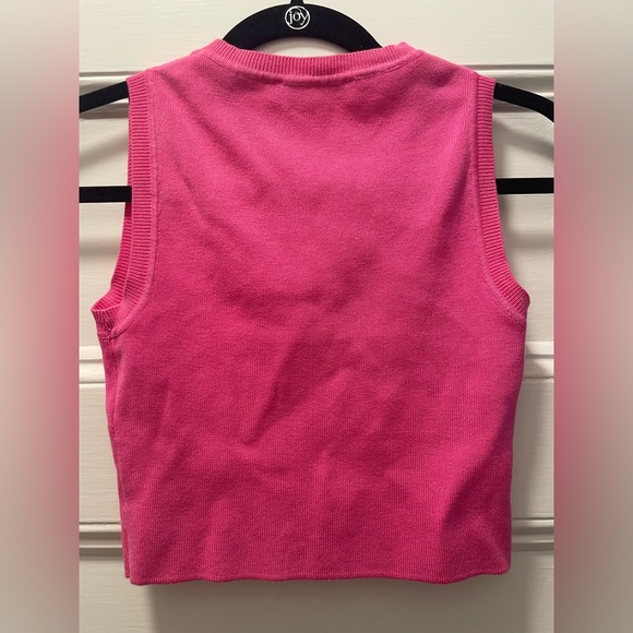 Zara pink knit crop tank - Picture 4 of 4